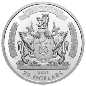 Reverso de la moneda de plata de Canadá dedicada a los Lealistas Negros