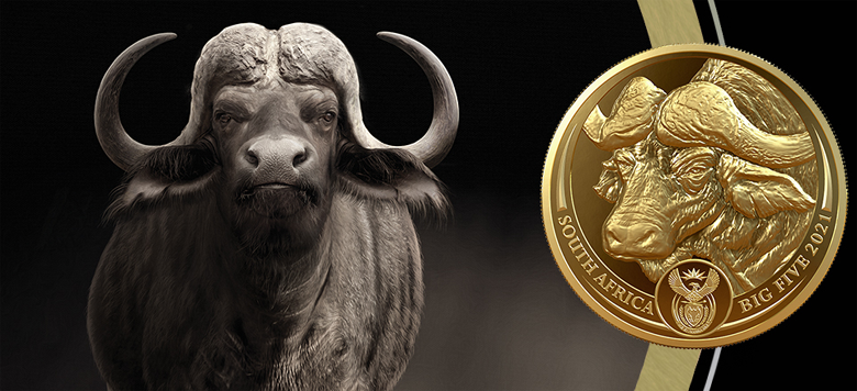 South African Mint ya está comercializando el “Big Five Buffalo” de una onza  en oro y plata – Crónica Numismática