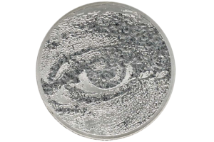 Anverso de la moneda de plata dedicada al artista urbano portugués Vhils