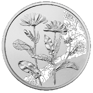 El lenguaje de las flores de Austria: la caléndula en plata y cobre acuñada  por Münze Österreich – Crónica Numismática